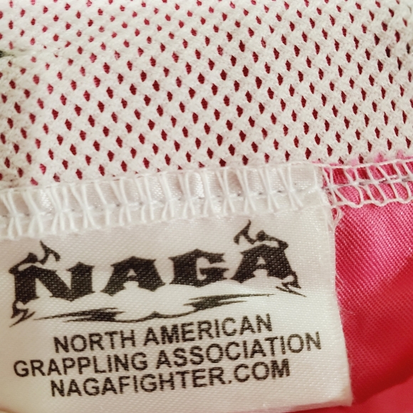Naga Fighter MMA Training Shorts Sz 28 Pink Black - Picture 13 of 16